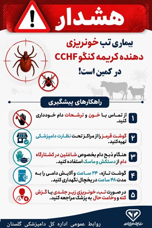 بیماری تب خونریزی دهنده کریمه کنگو CCHF در کمین است!
